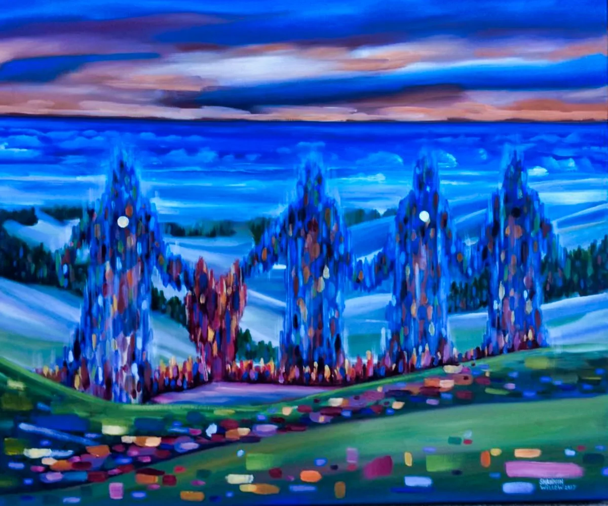 Ancestor Fire of Love painting by Shannon Willow Art