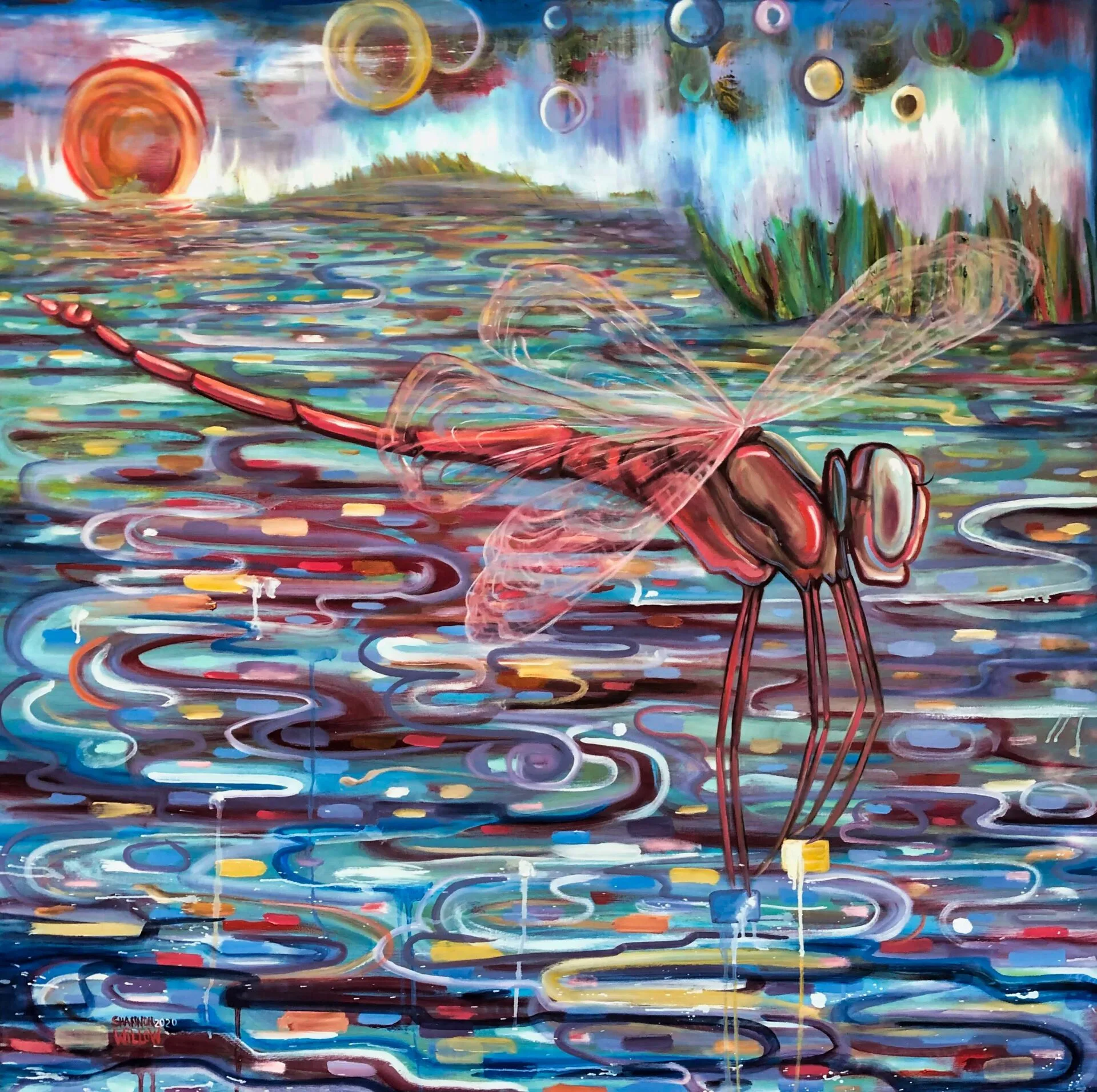 In Between Worlds painting by Shannon Willow Art