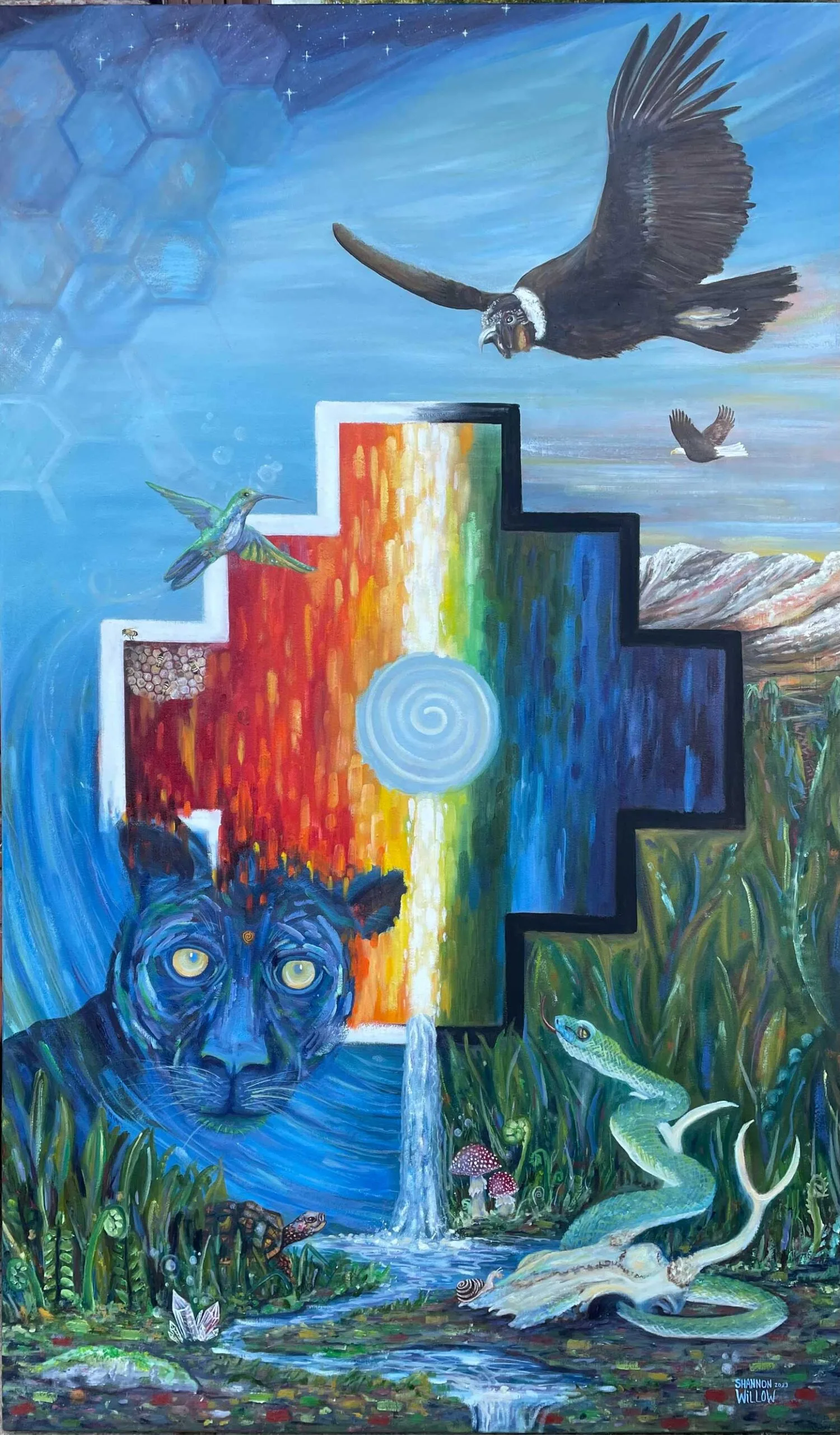 Ancient Wisdom Keepers painting by Shannon Willow Art