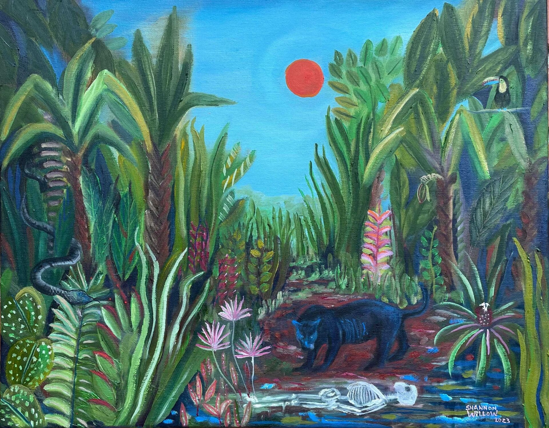 Death of Me painting by Shannon Willow Art