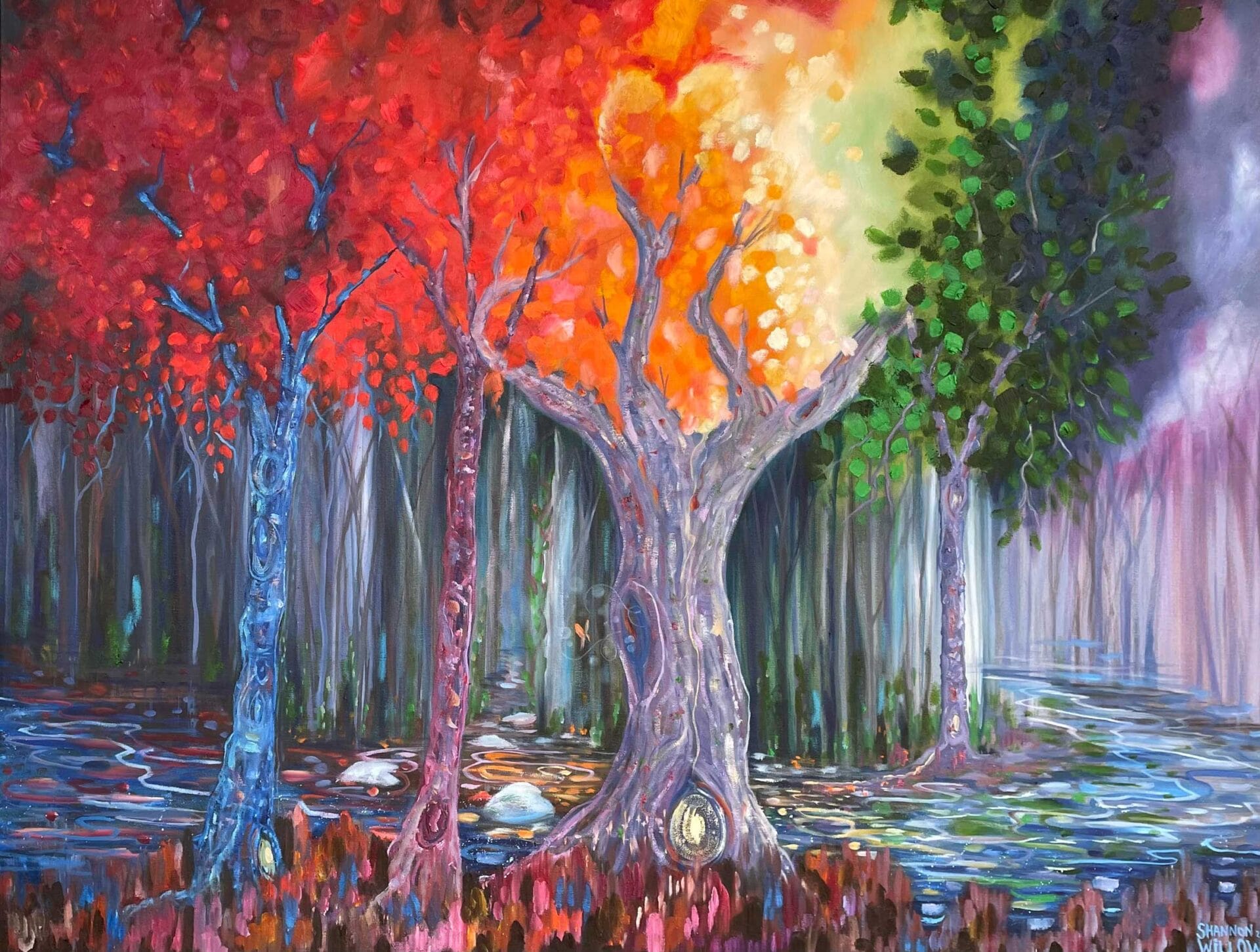 Jess painting by Shannon Willow Art