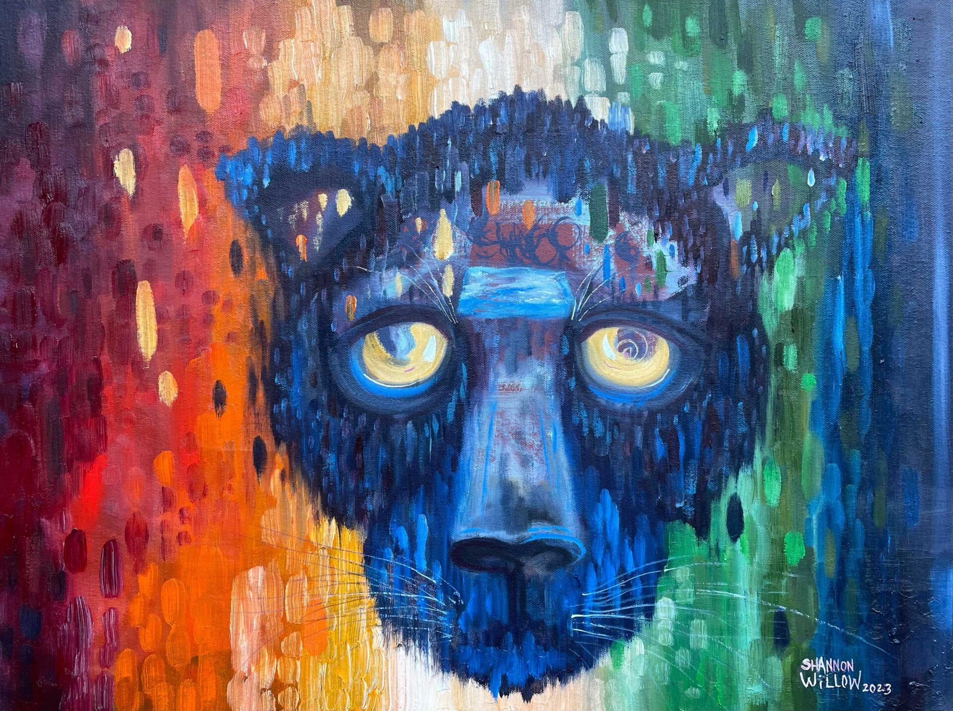 Tracking Jaguar painting by Shannon Willow Art